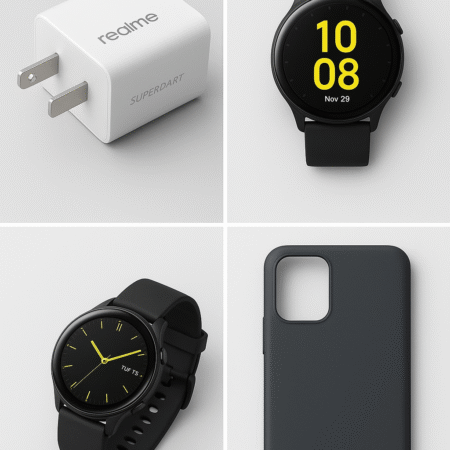 Realme (80W charger, watches, cover)