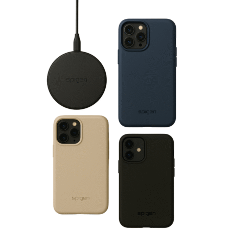 Spigen (wireless charger, covers iPhone 11/12/13/14)