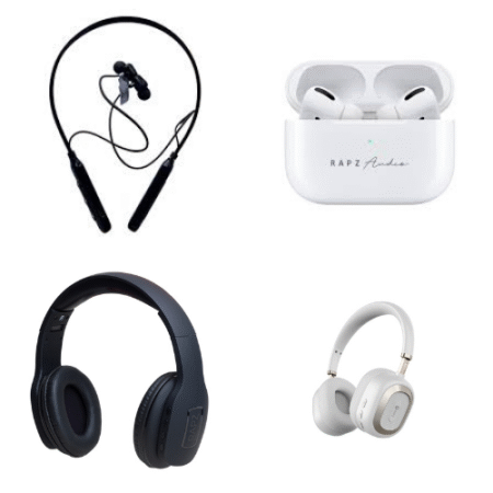 Rapz (neckband, headphones, earbuds)